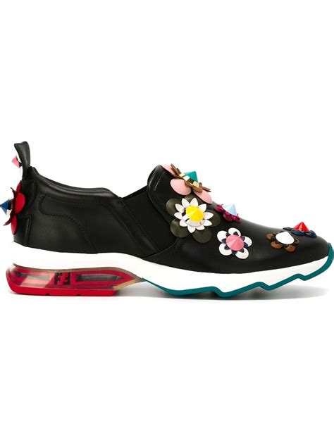 fendi flower applique sneakers|fendi ladies sneakers.